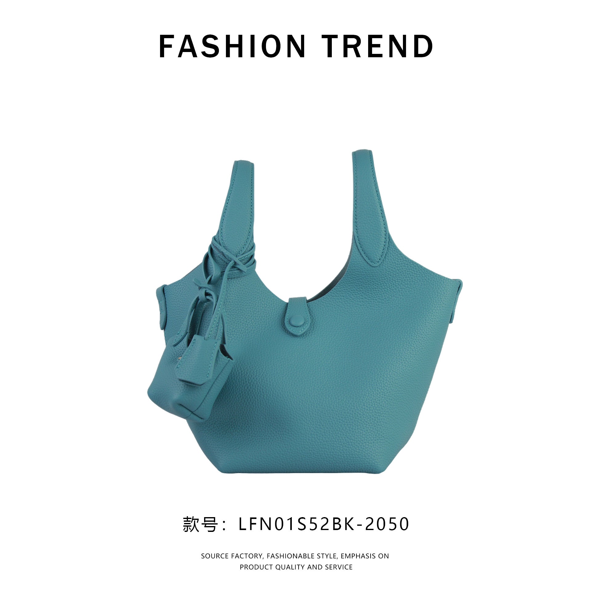 【$129.99】NiceBags new spring and summer bucket bag cowhide