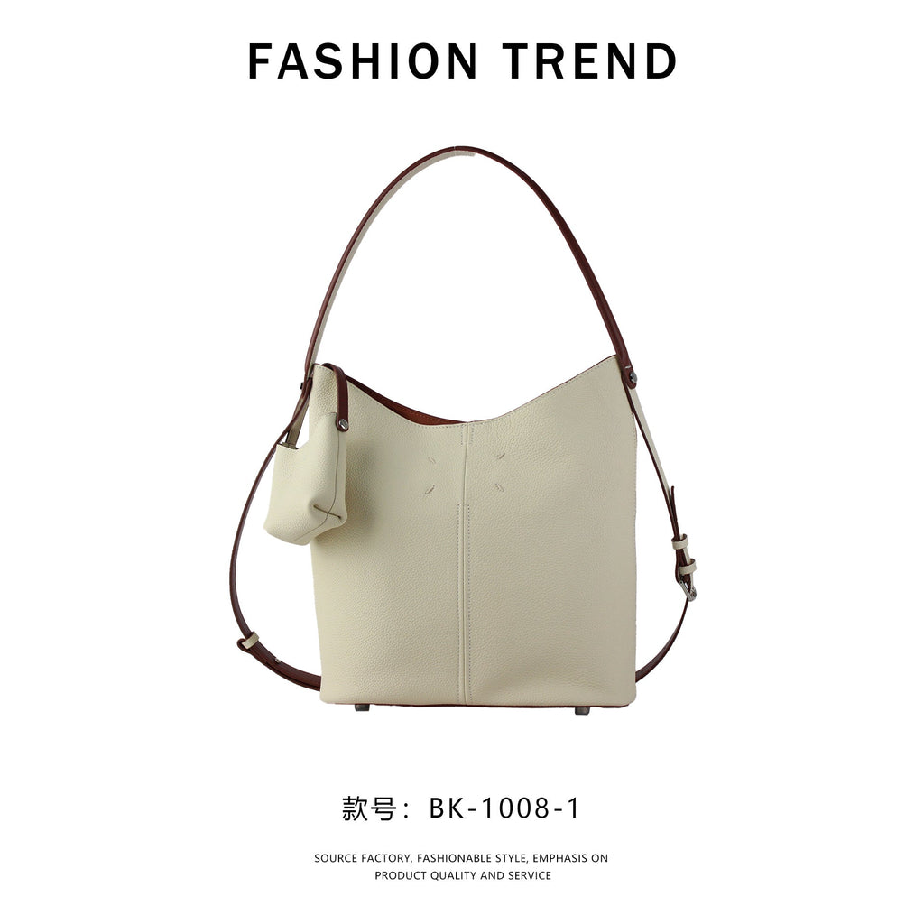 【$129.99】NiceBags celebrity style bucket bag one-shoulder hand-held tote bag