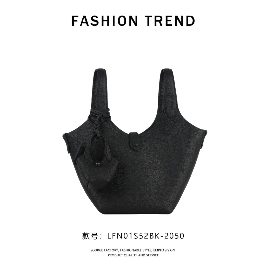 【$129.99】NiceBags new spring and summer bucket bag cowhide