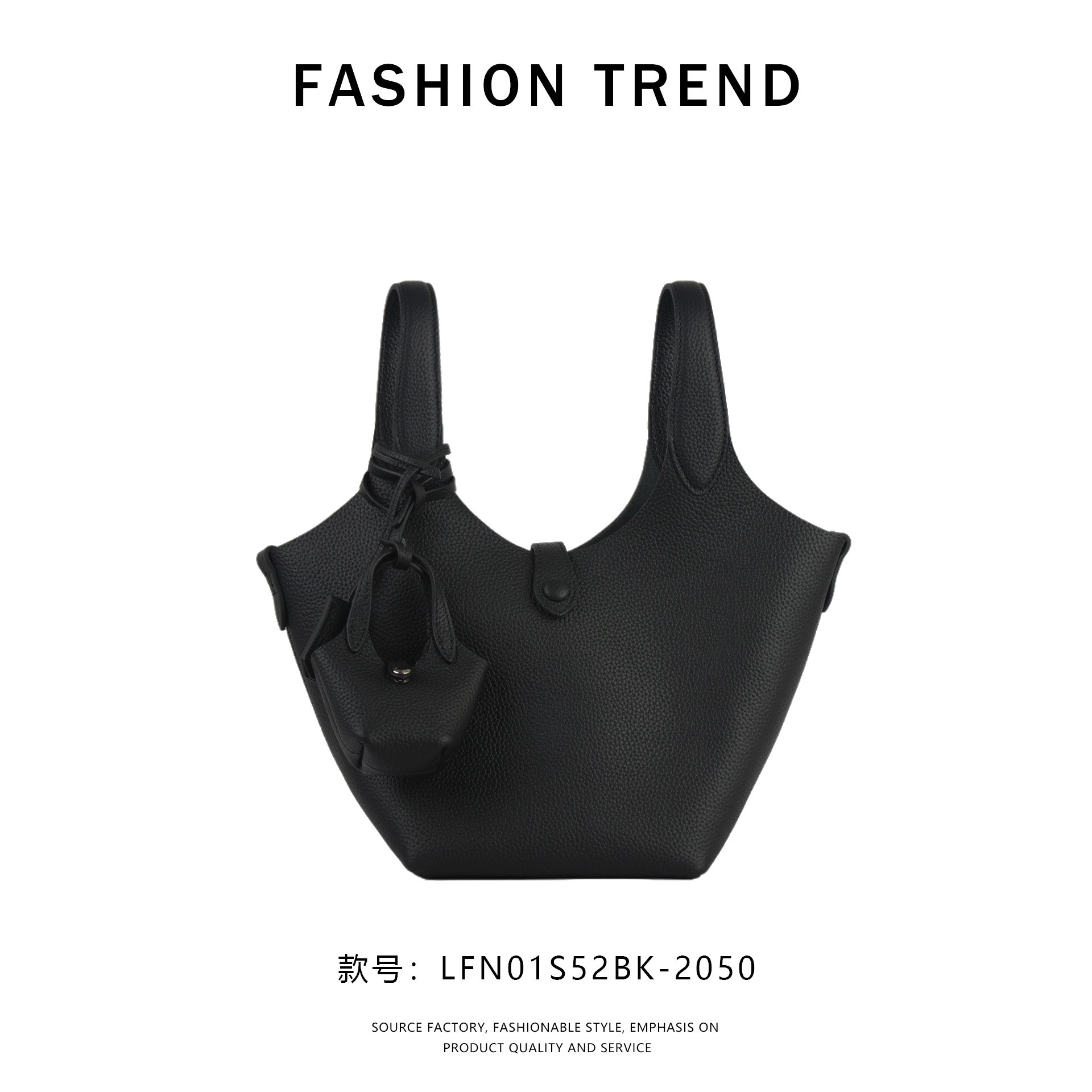 【$129.99】NiceBags new spring and summer bucket bag cowhide