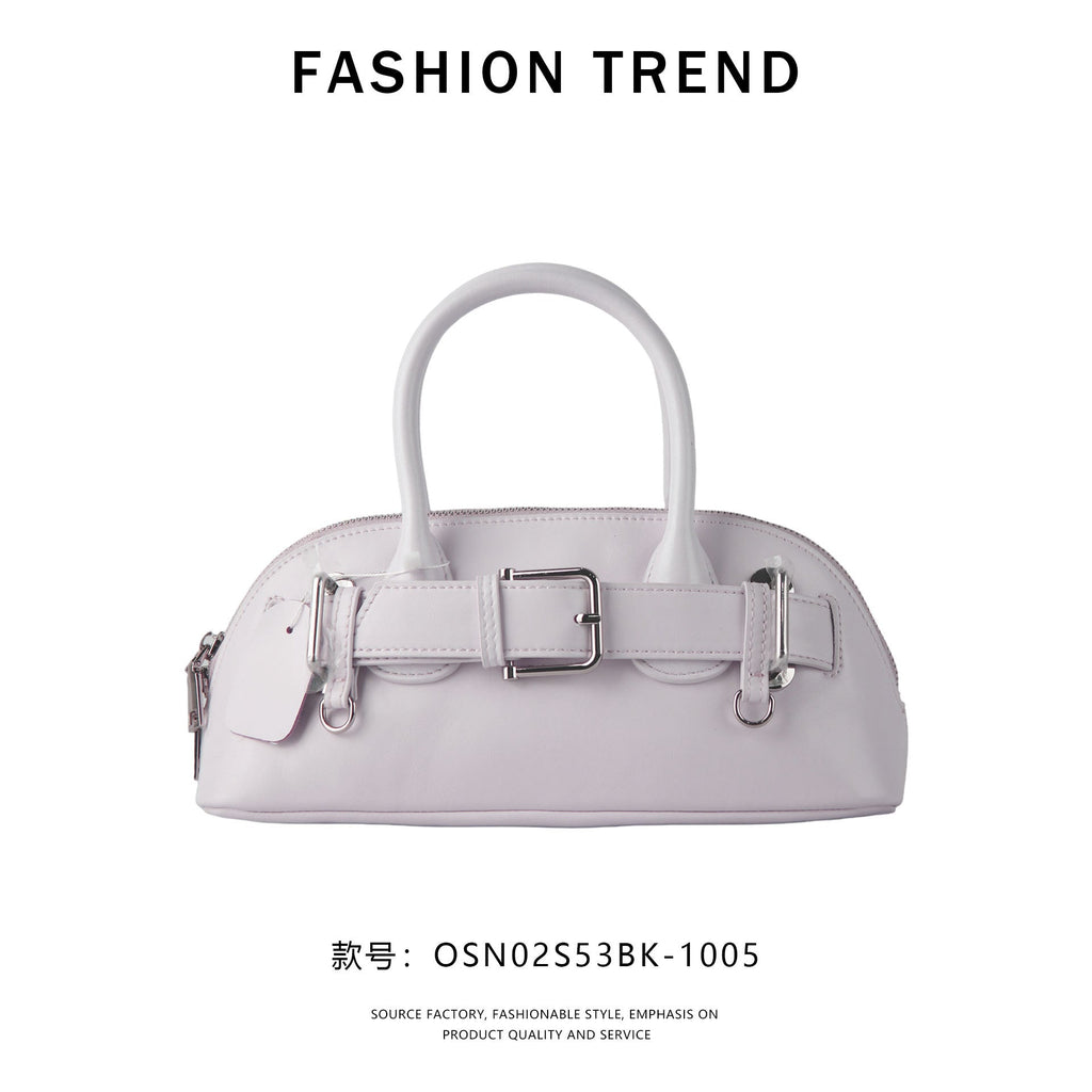 【$99.99】NiceBags2025 spring and summer new niche shell bag shoulder bag genuine leather handbag