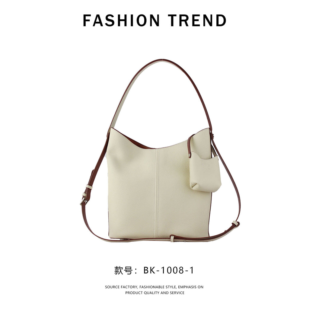 【$129.99】NiceBags celebrity style bucket bag one-shoulder hand-held tote bag