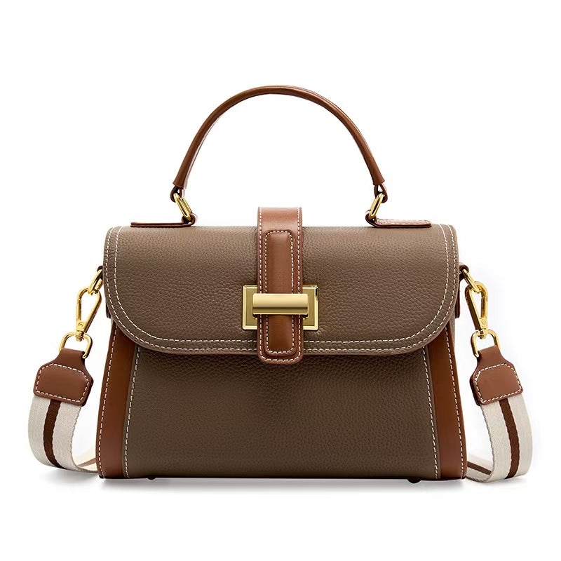 Premium Genuine Leather Women's Handbag – Luxury Shoulder Bag & Crossbody Purse