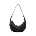 Women’s Genuine Leather Crescent Shoulder Bag – Soft Hobo Crossbody Bag for Everyday & Commuting