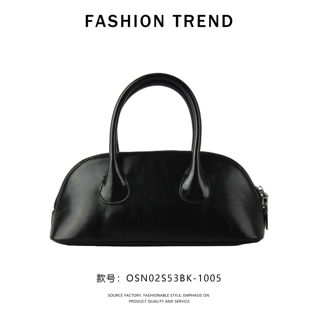 【$99.99】NiceBags2025 spring and summer new niche shell bag shoulder bag genuine leather handbag